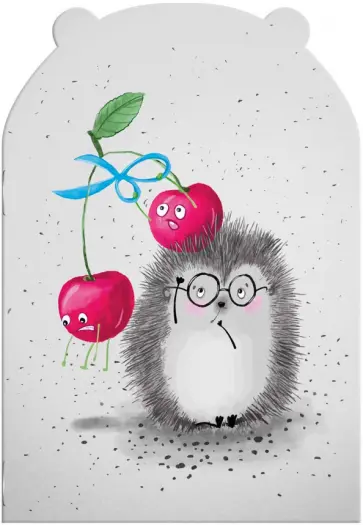 Блокнот Ёжик, 32 листа, точка обложка книги