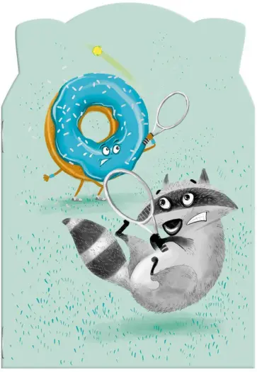 Блокнот Енот, 32 листа, точка обложка книги