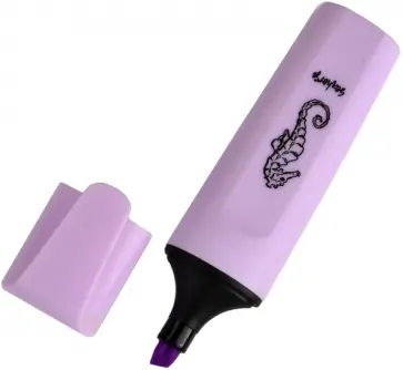 Текстовыделитель Морской конек, лавандовый обложка книги