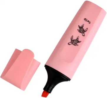 Текстовыделитель Черепашки, розовый обложка книги