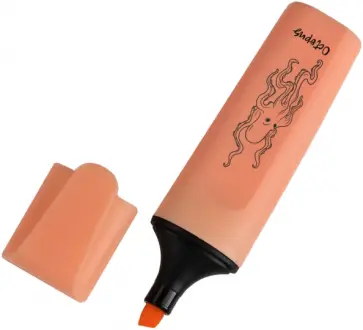 Текстовыделитель Осьминог, персиковый обложка книги