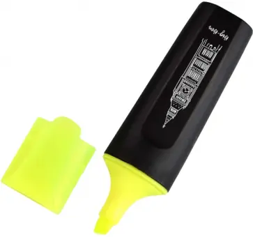 Текстовыделитель Лондон, жёлтый Текстовыделитель Лондон, жёлтый обложка книги