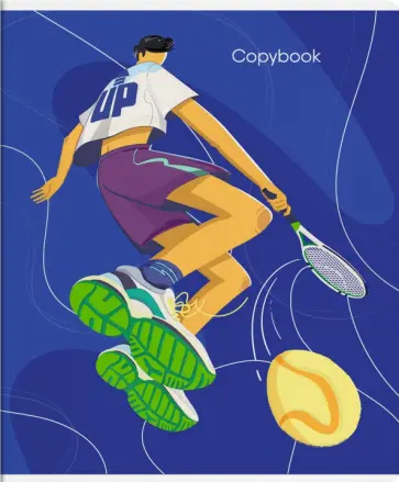 Тетрадь Большой спорт, А5+, 96 листов, клетка, в ассортименте обложка книги