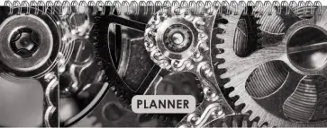 Планинг недатированный Механизм, 56 листов обложка книги