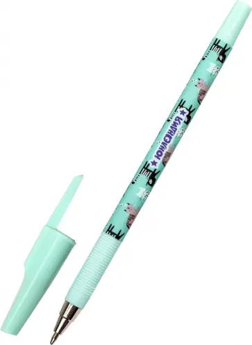 Ручка шариковая GLAMOUR CAT, 0,7 мм., синяя, в ассортименте обложка книги