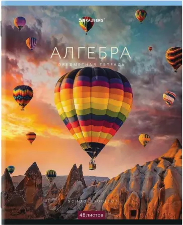 Тетрадь КЛАССИКА NEW Алгебра, 48 листов, клетка, А5 обложка книги