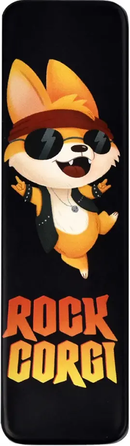 Пенал школьный Рок корги, металлический обложка книги