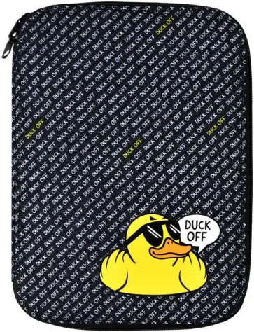 Пенал-органайзер школьный Утка, 16.5х23.5х3 см обложка книги