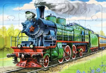 Пазл Паровоз, 24 элемента обложка книги