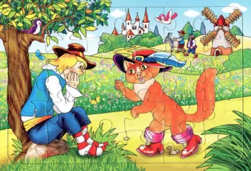 Пазл Кот в сапогах, 30 элементов обложка книги