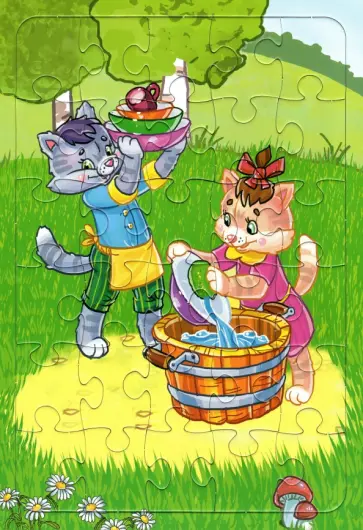 Пазл Кошки моют плошки, 30 элементов обложка книги