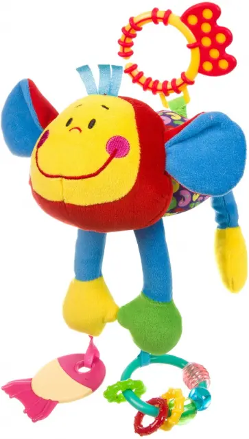 Игрушка развивающая мягкая растяжка Обезьяна, 29 см. обложка книги