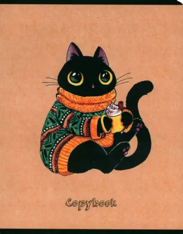 Тетрадь ЭКО-Коты, 48 листов, клетка, в ассортименте обложка книги