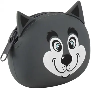 Кошелёк силиконовый Хаски обложка книги