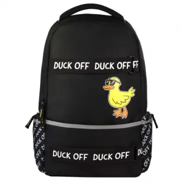 Рюкзак школьный, полиэстер, Утка обложка книги