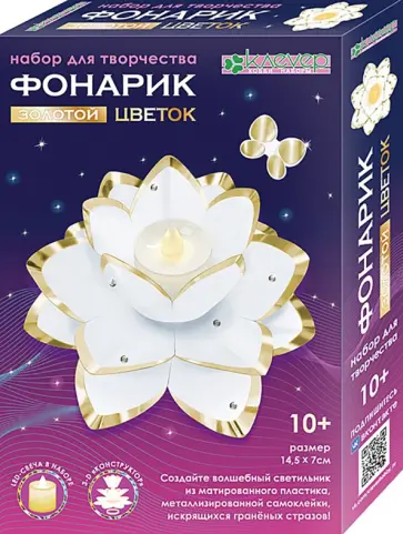 Набор для творчества. Золотой фонарик-цветок Набор для творчества. Золотой фонарик-цветок обложка книги