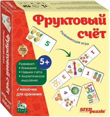 Развивающая игра Фруктовый счет Развивающая игра Фруктовый счет обложка книги