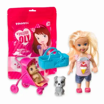 Набор игровой.Куколка OLY с собачками обложка книги