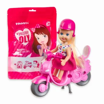 Набор игровой куколка OLY с мотороллером обложка книги