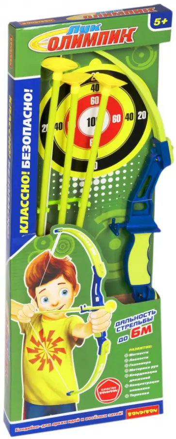Набор лук 21' со стрелами и мишень"Олимпик" обложка книги