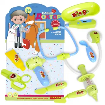 Игровой набор Доктор, со светом и звуком обложка книги