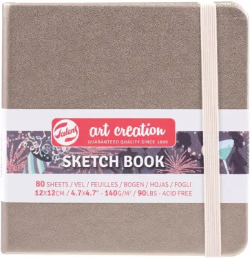 Блокнот для зарисовок Art Creation, 80 листов, 12х12 см., розовое шампанское Блокнот для зарисовок Art Creation, 80 листов, 12х12 см., розовое шампанское обложка книги