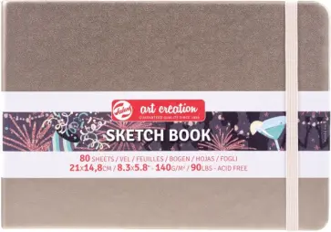 Блокнот для зарисовок Art Creation, 80 листов, 21х15 см., розовое шампанское Блокнот для зарисовок Art Creation, 80 листов, 21х15 см., розовое шампанское обложка книги