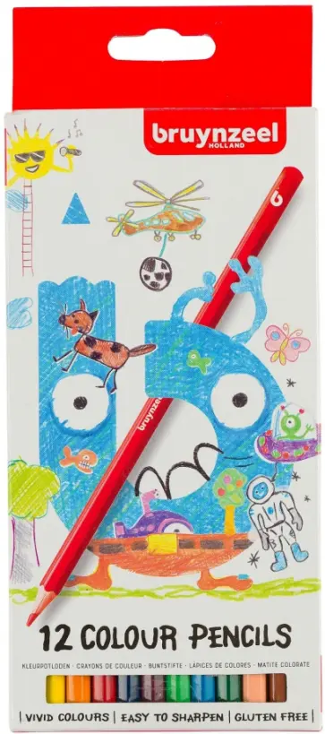 Карандаши цветные Bruynzeel Kids, 12 цветов обложка книги