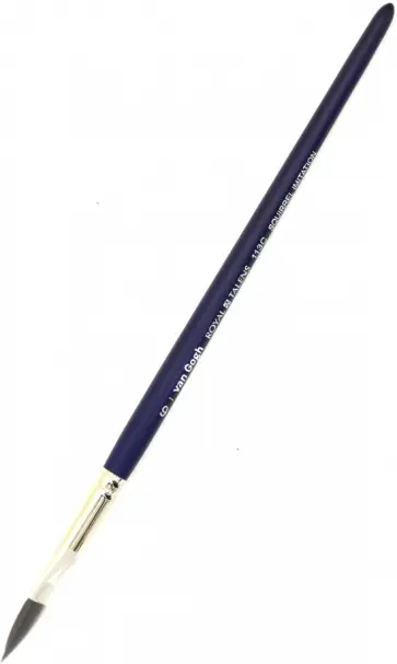 Кисть для акварели VanGogh 113C, №6, белка имитация, овальная (кошачий язычок) Кисть для акварели VanGogh 113C, №6, белка имитация, овальная (кошачий язычок) обложка книги