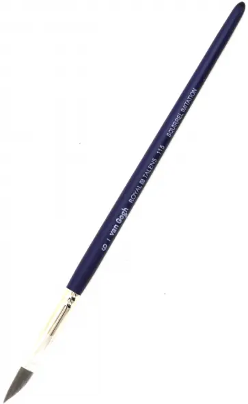 Кисть для акварели VanGogh 115, №6, белка имитация, сабельная Кисть для акварели VanGogh 115, №6, белка имитация, сабельная обложка книги