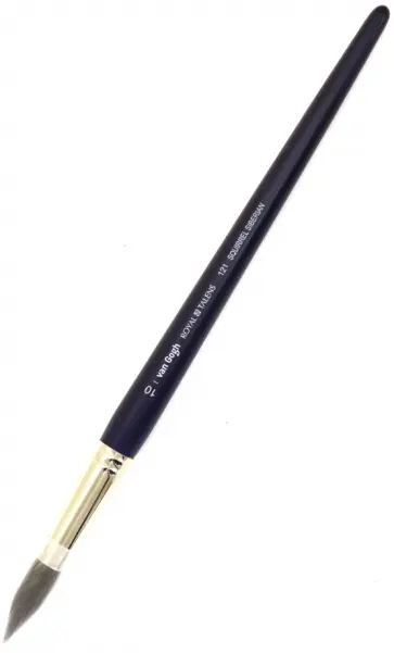 Кисть для акварели VanGogh 121, №10, белка сибирская, круглая обложка книги