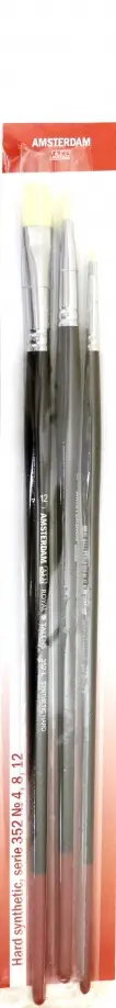 Набор кистей Amsterdam, 3 штуки, № 4, 8, 12, жесткая синтетика, плоская Набор кистей Amsterdam, 3 штуки, № 4, 8, 12, жесткая синтетика, плоская обложка книги