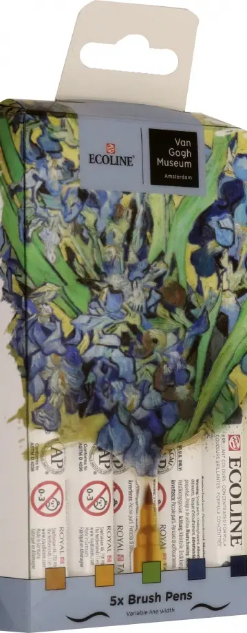 Набор маркеров Ecoline Van Gogh Museum, 5 штук Набор маркеров Ecoline Van Gogh Museum, 5 штук обложка книги