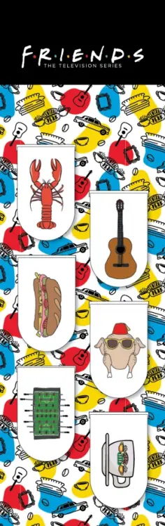 Магнитные закладки. Friends, 6 закладок полукруглых обложка книги