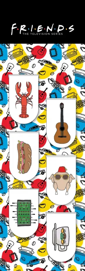 Магнитные закладки. Friends, 6 закладок полукруглых обложка книги