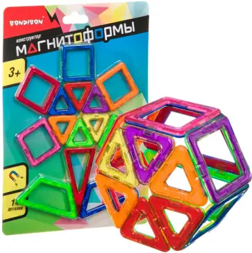 Конструктор Магнитоформы набор 14 мини-деталей Конструктор Магнитоформы набор 14 мини-деталей обложка книги