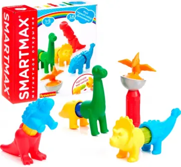 Конструктор SmartMax Мой первый набор динозавров обложка книги