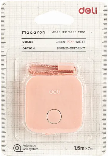 Рулетка канцелярская, розовая Рулетка канцелярская, розовая обложка книги