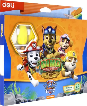 Мелки пластиковые Paw Patrol, 24 цвета обложка книги