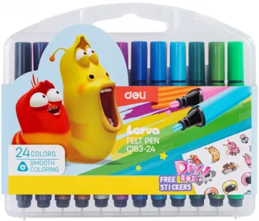 Фломастеры Larva, 24 цвета обложка книги