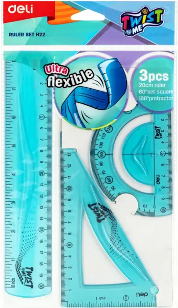 Набор для чертежей, гибкий пластик, в ассортименте обложка книги