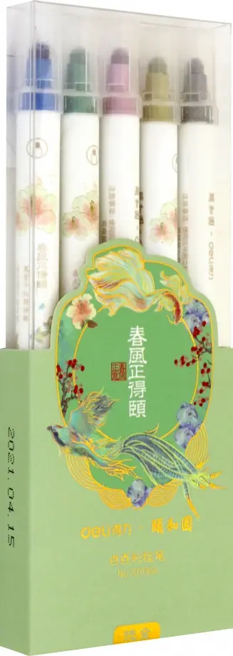 Фломастеры двусторонние для точечной росписи, 5 цветов Фломастеры двусторонние для точечной росписи, 5 цветов обложка книги