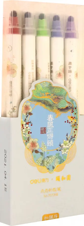 Фломастеры двусторонние для точечной росписи, 5 цветов Фломастеры двусторонние для точечной росписи, 5 цветов обложка книги