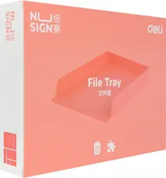 Лоток для бумаг Nusign, горизонтальный, складной, розовый обложка книги