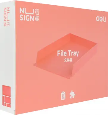Лоток для бумаг Nusign, горизонтальный, складной, розовый Лоток для бумаг Nusign, горизонтальный, складной, розовый обложка книги