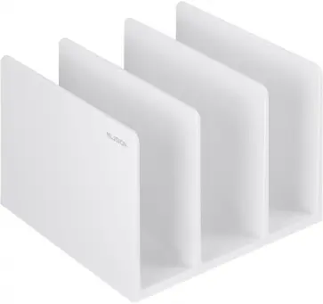 Подставка-ограничитель для книг Nusign, белая обложка книги