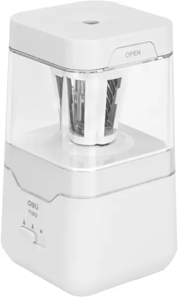 Точилка для карандашей электрическая, белая обложка книги