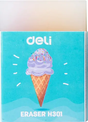 Ластик прямоугольный, в ассортименте обложка книги