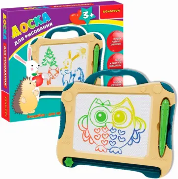 Доска для рисования цветная со стилусом обложка книги