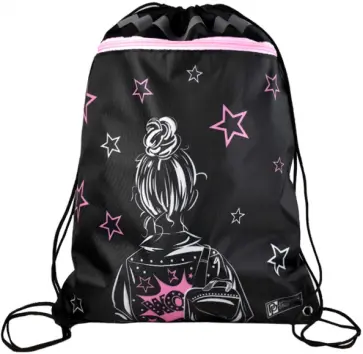 Мешок для сменной обуви Девочка с рюкзаком обложка книги